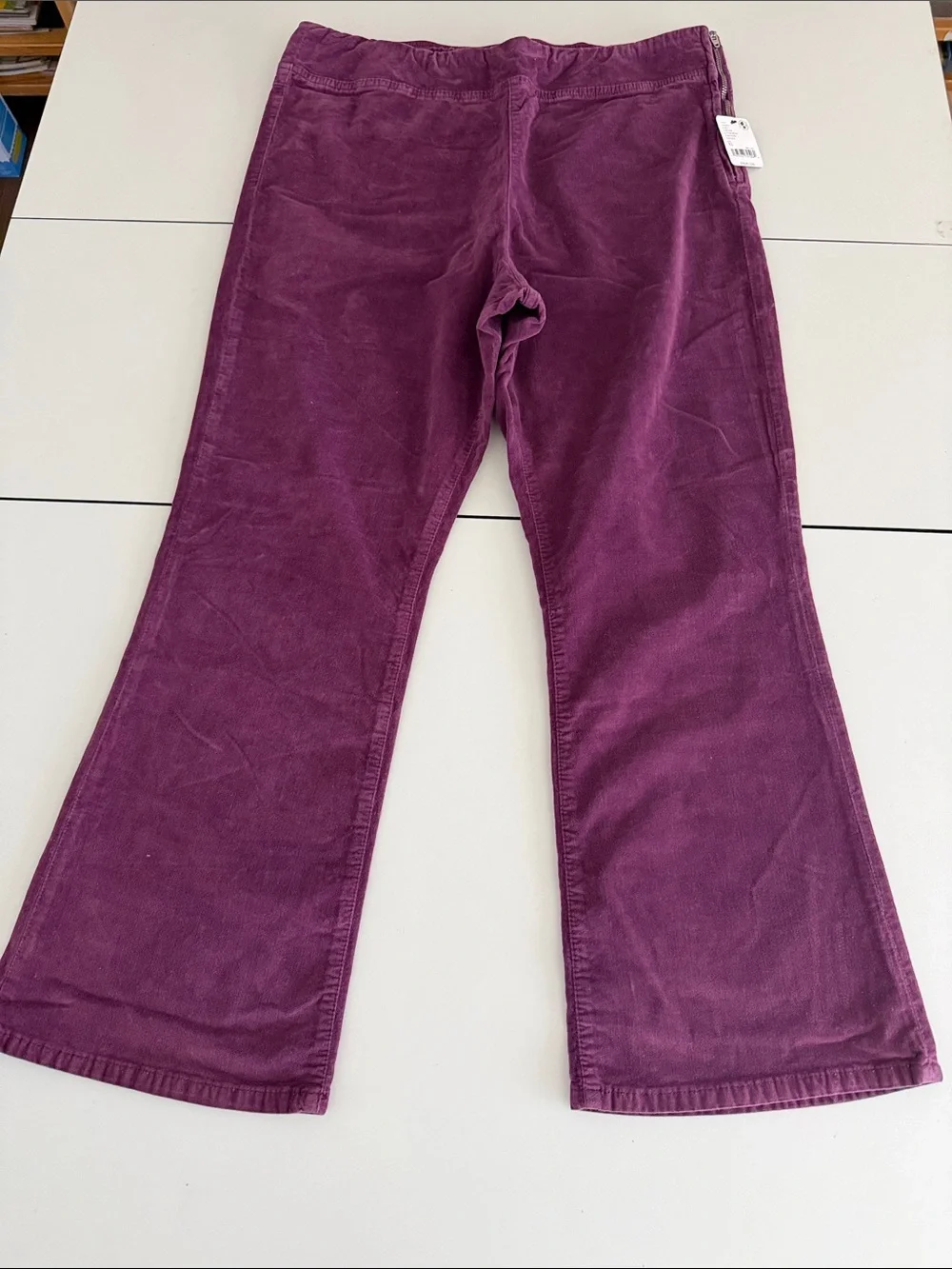 NEW NWT Free People Corduroy Pants in Plum XL